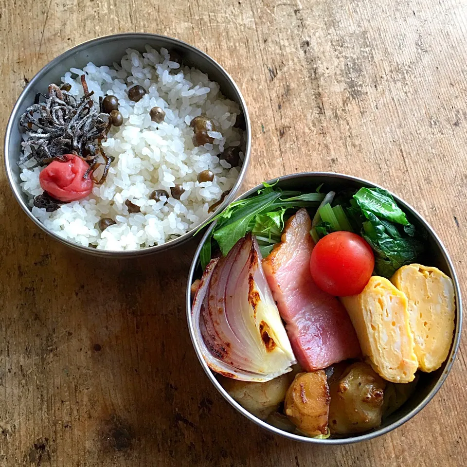 今日のお弁当‼︎ 10 January #lunch #昼ごはん #お弁当 #卵焼き #むかご|Yoshinobu Nakagawaさん