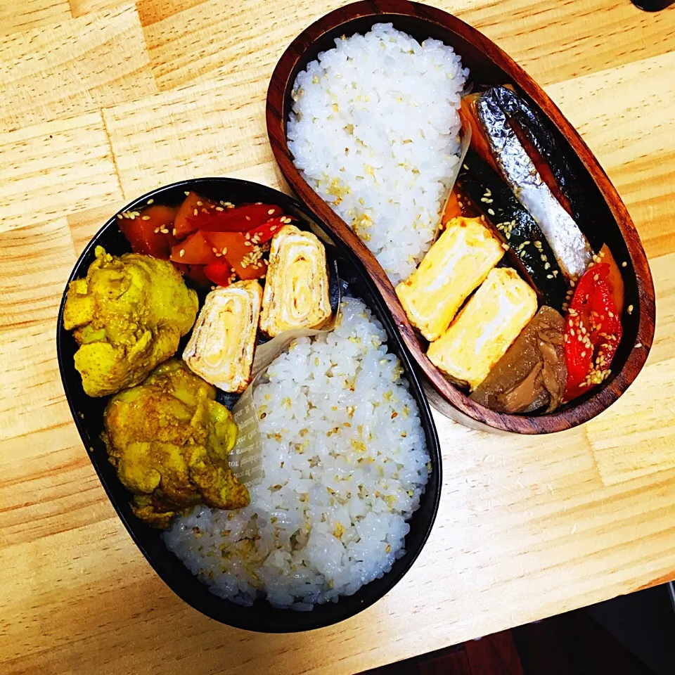 今日のお弁当♥︎2人分|ゆかさん