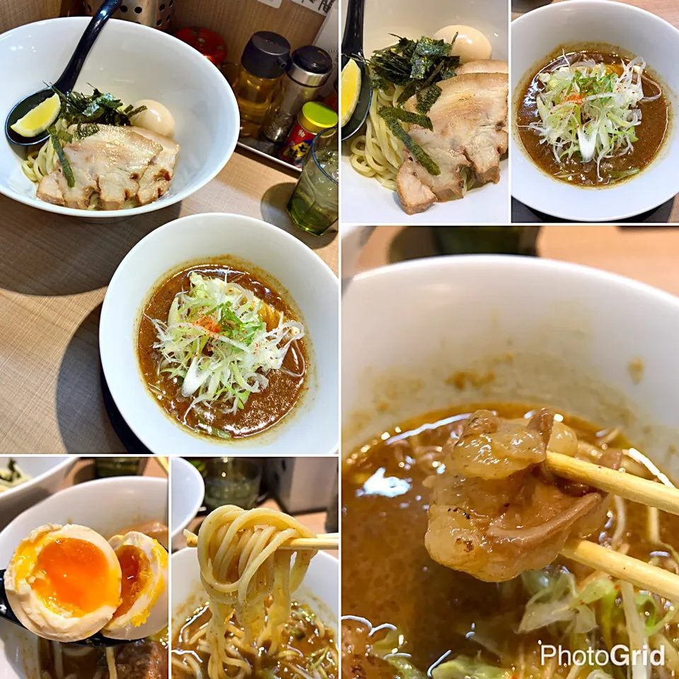 Snapdishの料理写真:和牛炙りホルモンつけ麺 特製盛り@GaGana RAMEN(池袋)|塩豚骨さん