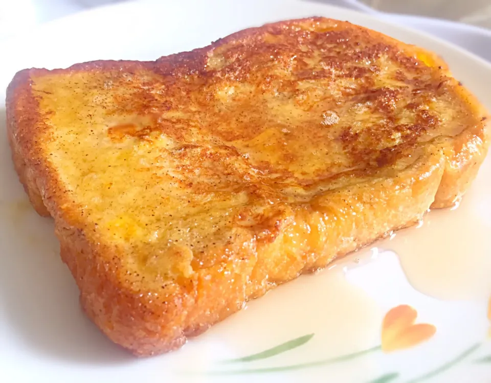 cinnamon french toast with maple syrup|Cloudy Gさん