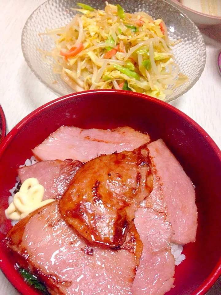 チャーシュー丼、肉じゃが、中華サラダ|あやにん食堂さん