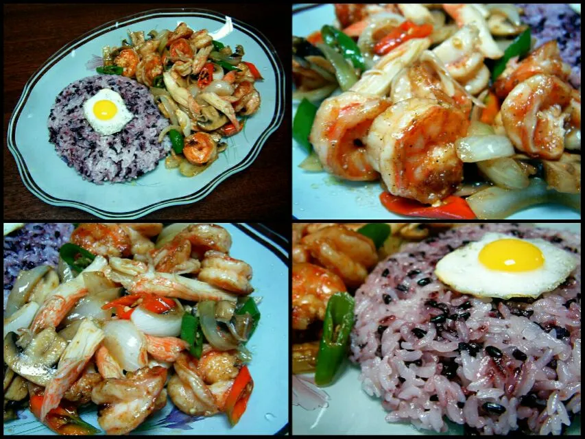 saute seafood with rice|steven z.y.さん