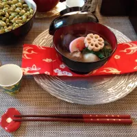 Snapdishの料理写真:我が家の博多雑煮|D⍢⃝T.RECIPE 管理栄養士さん