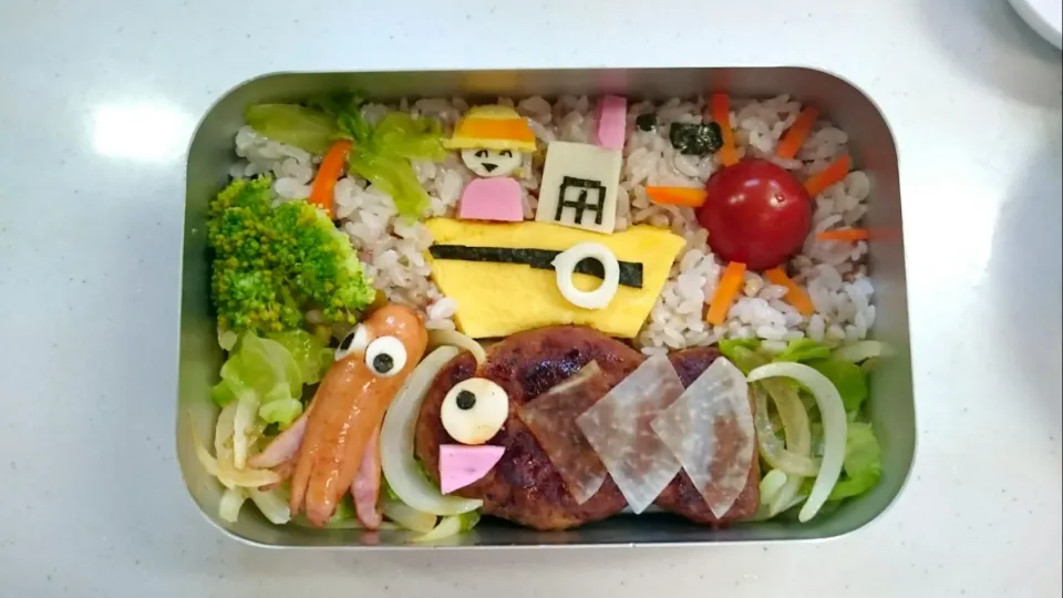 子供の落書き再現弁当|かっかーさん