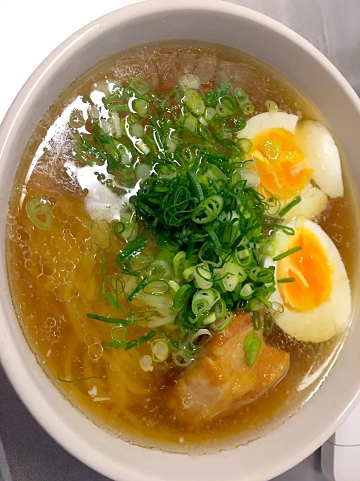 角煮の茹で汁でラーメン|みやもささん