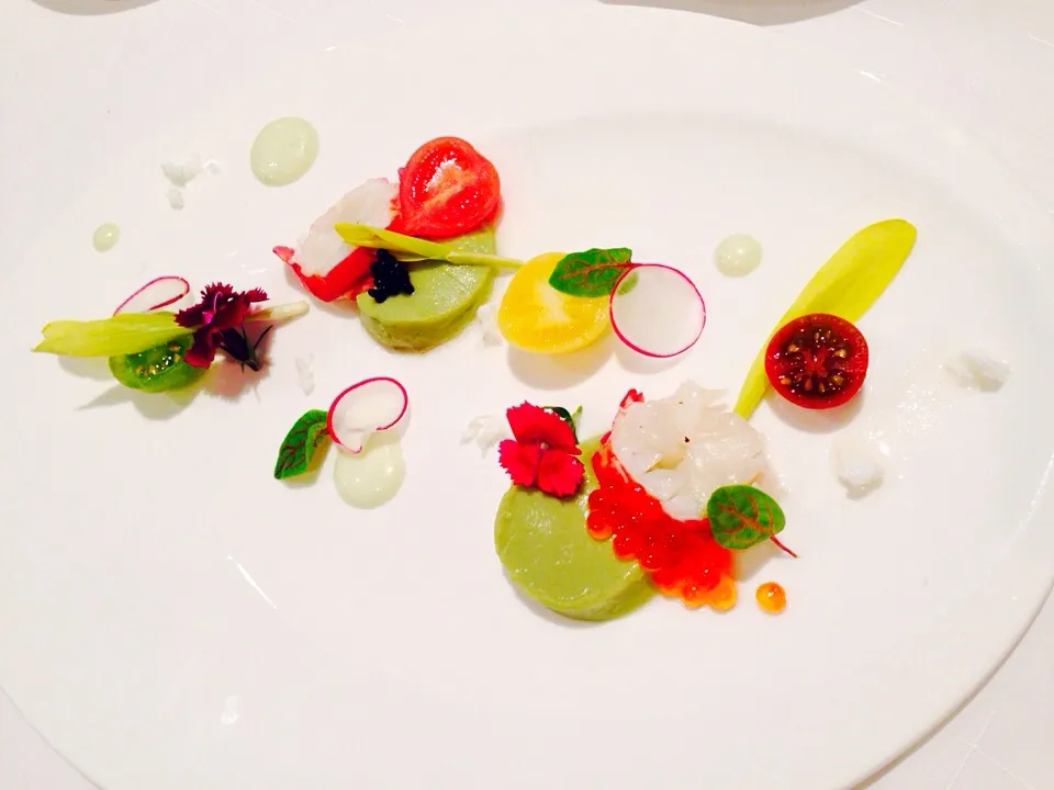 Tomatoes#Lobster#Avocado mousse#|Allison Wuさん