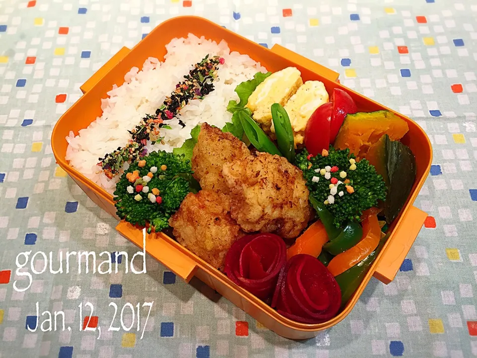 2017.1.12 息子お弁当♪|プーティさん