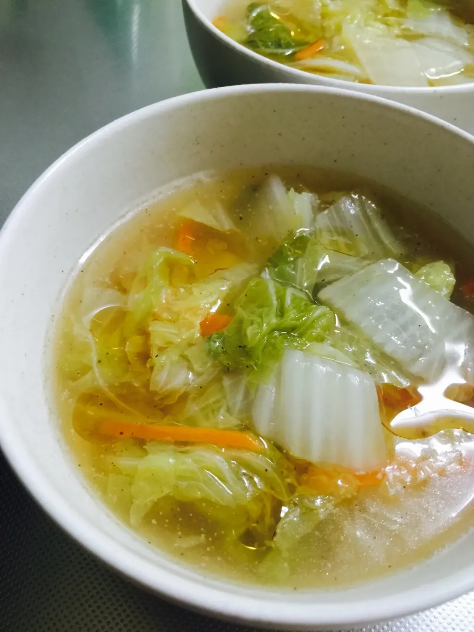 Snapdishの料理写真:saori2005さんの野菜の甘さを実感！白菜とにんじんのとろみ中華スープ #楽天レシピ|楽天レシピさん