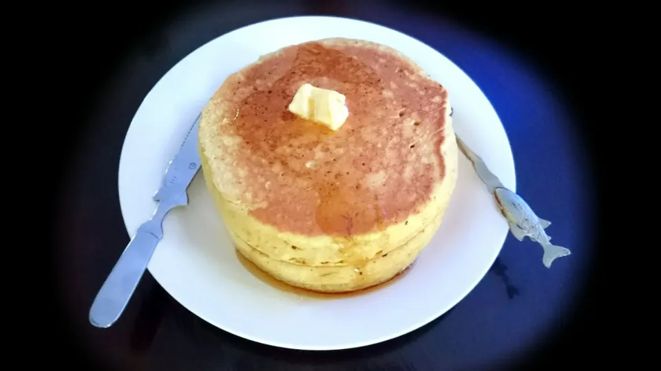 スキレットで焼いたホットケーキ|かっかーさん