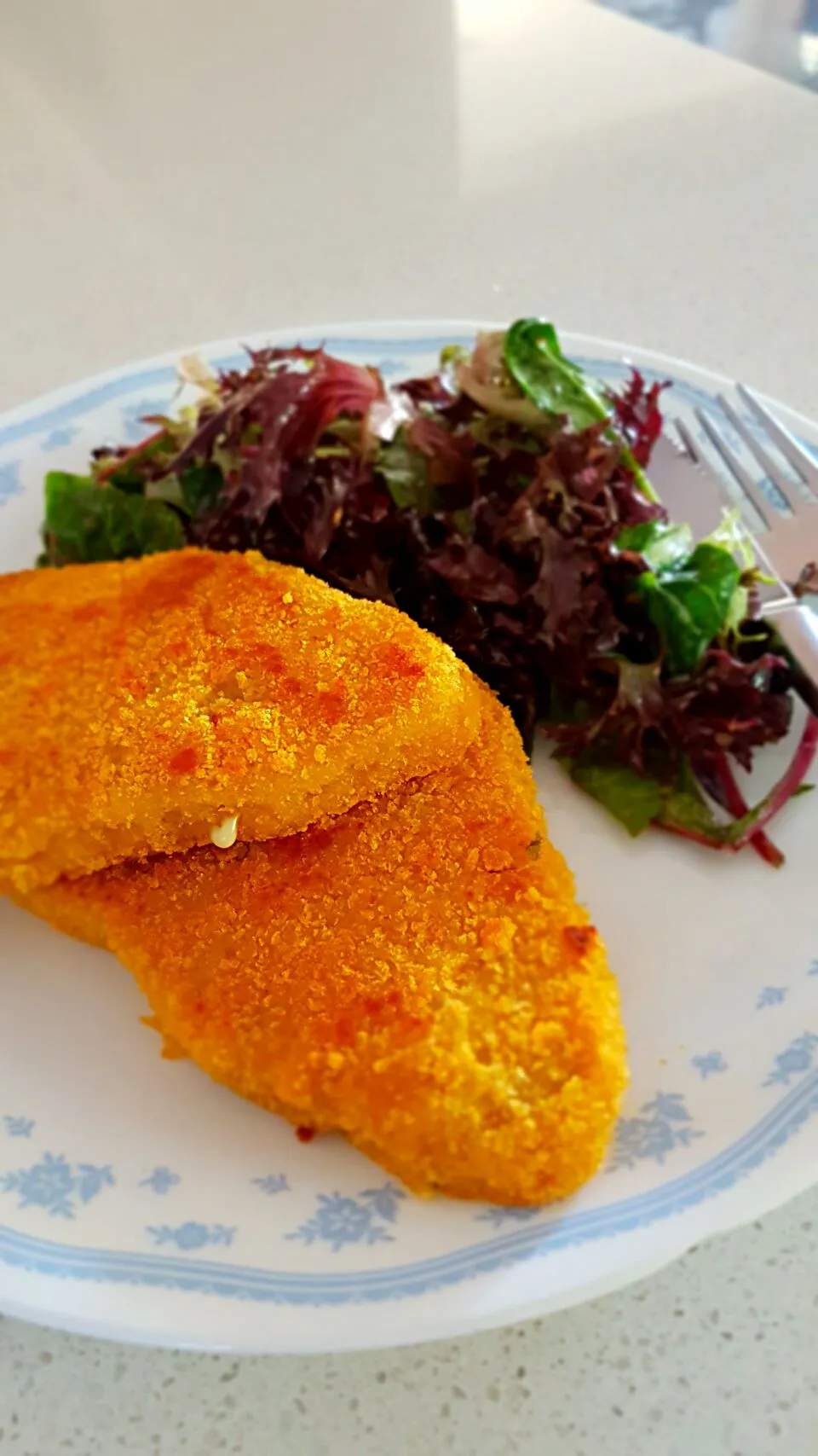 Chicken snitzell with salad|Georginaさん