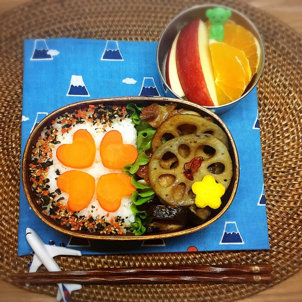 Snapdishの料理写真:四つ葉のクローバー🍀のお弁当|@mayuさん