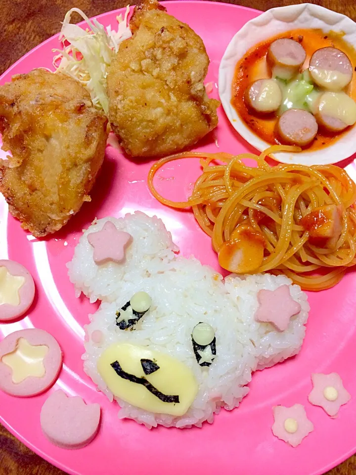 Snapdishの料理写真:長女さんお誕生日プレート♡次女用|9629さん