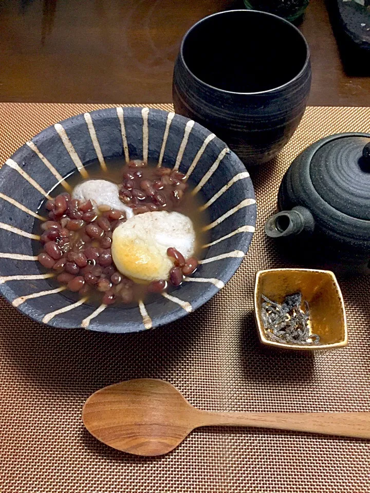 おぜんざい😍丹波の黒豆緑茶🍵|ジャスミンさん