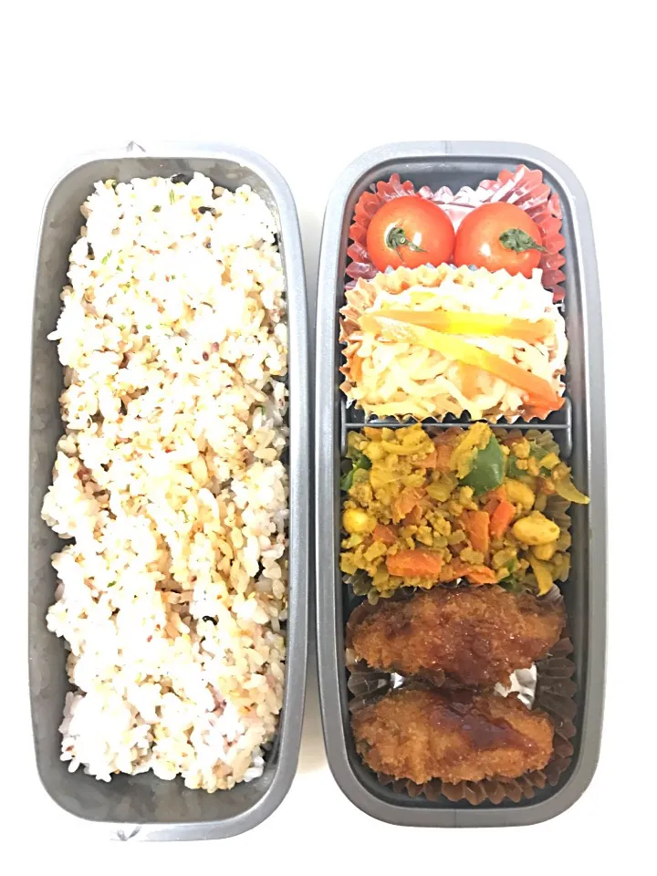 カキフライ&ドライカレー弁当|atsukoさん