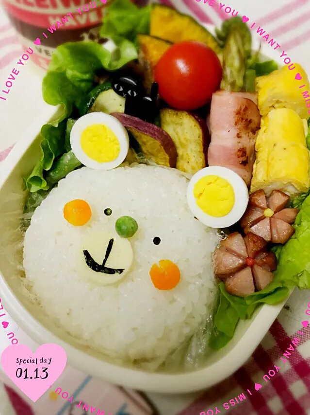 娘さんのクマ🐻さん弁当|kiyomi sakuraiさん