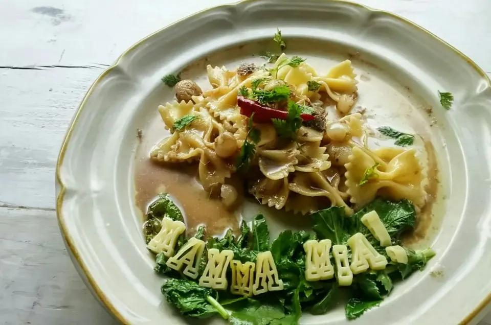 Snapdishの料理写真:Farfalle alla disperata
【絶望のファルファーレ】|KimaLABOさん