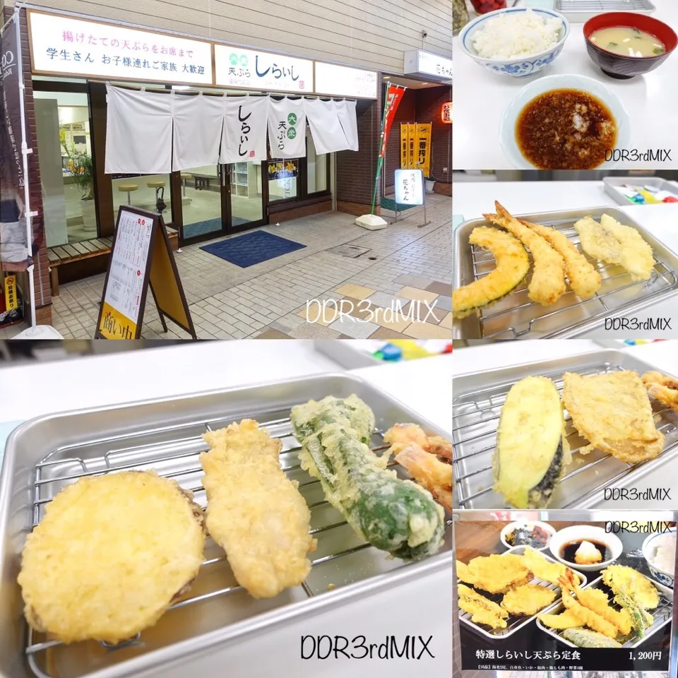 Snapdishの料理写真:大衆天ぷらしらいし 道場門前店で特選しらいし天ぷら定食|ddr3rdmixさん