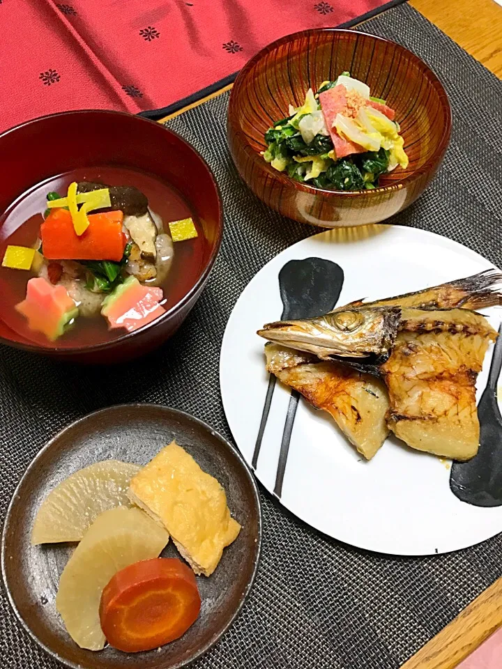 かますの一夜干し、蓮根饅頭|ミッキーさん