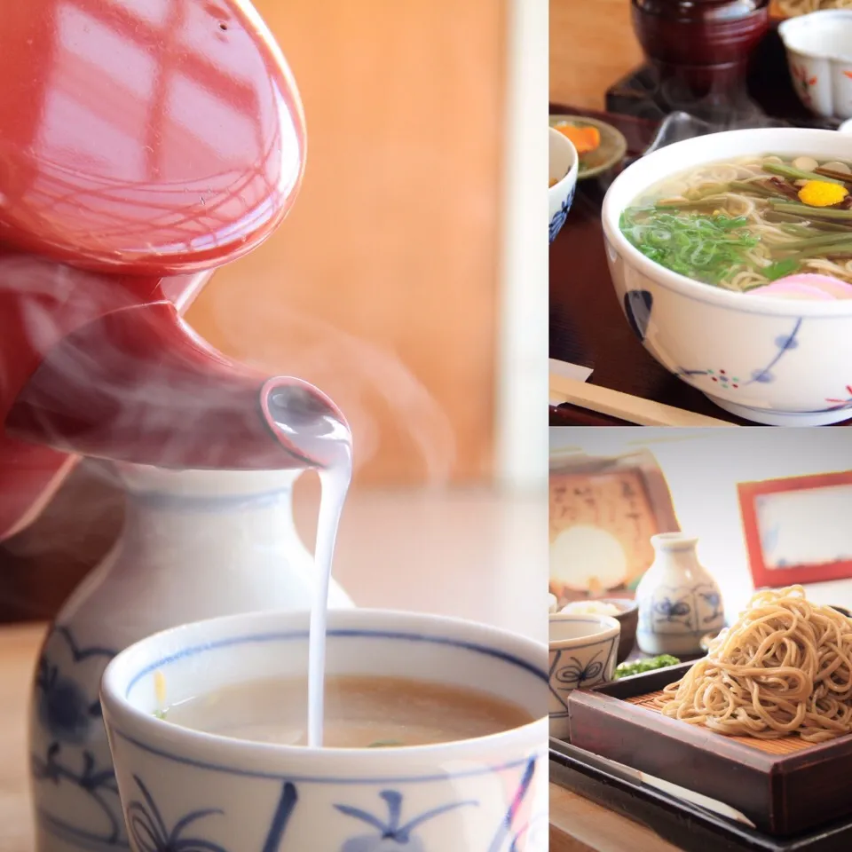 Snapdishの料理写真:兵庫県篠山 今田町にある
『蕎麦切り ゆる里』さん

焼き物の郷の今田町にある
十割蕎麦のそば処
大変、地元の方々から
愛されるお蕎麦屋さん。

細くてしなやかなお蕎麦が特徴的。

喉越しが爽やかで
するすると喉元を通り過ぎます。

そばつゆも特徴的で
たまり醤油？が加えてられるかなと。

なので、濃厚さが感じられる
|【公式】料理研究家　指宿さゆり≫ｽﾀｼﾞｵ（ｽﾀｯﾌ運営）さん