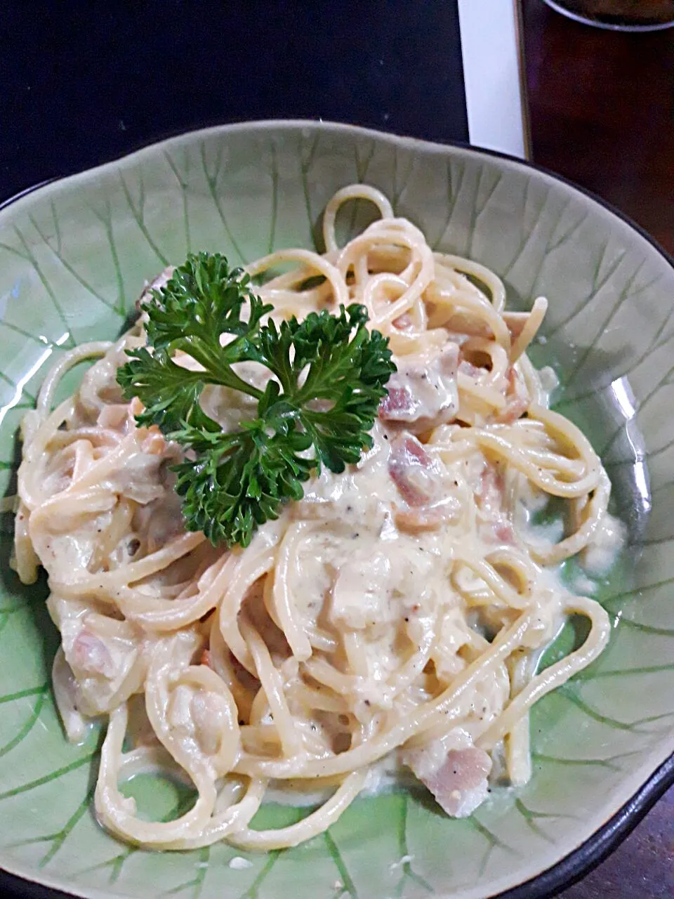 pasta carbonara|Jeab Lertさん