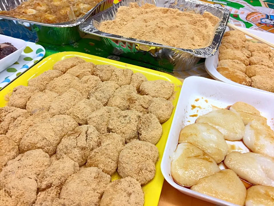 きな粉餅、磯辺餅スタンバイ中|なお。さん