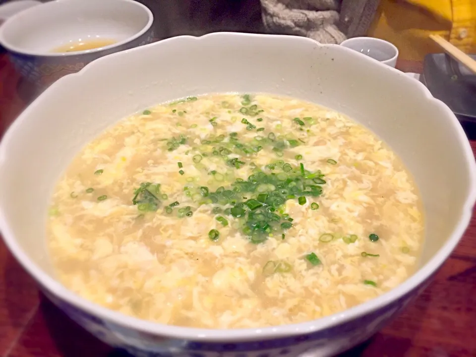 ホンビノス貝の酒蒸しの出汁で作ってもらった雑炊。次回はラーメンをリクエスト♪(๑ᴖ◡ᴖ๑)♪|リフルシャッフルさん