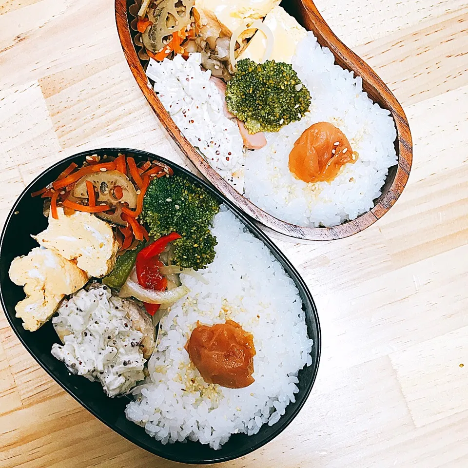 今日のお弁当♥︎2人分|ゆかさん