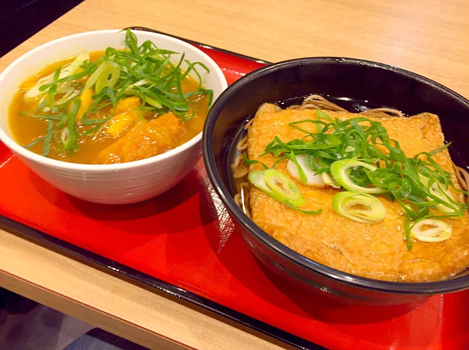 極寒滋賀県草津市での昼餉は、カツカレー丼🍛＆たぬき蕎麦🍜それにしても寒いですわよね⛄️|にゃあ（芸名）さん