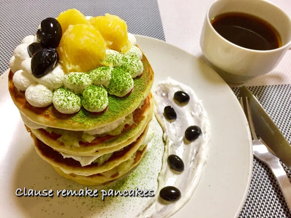 〜黒豆と栗きんとんパンケーキ〜
娘の手作りパンケーキ第36弾|あつみんさん