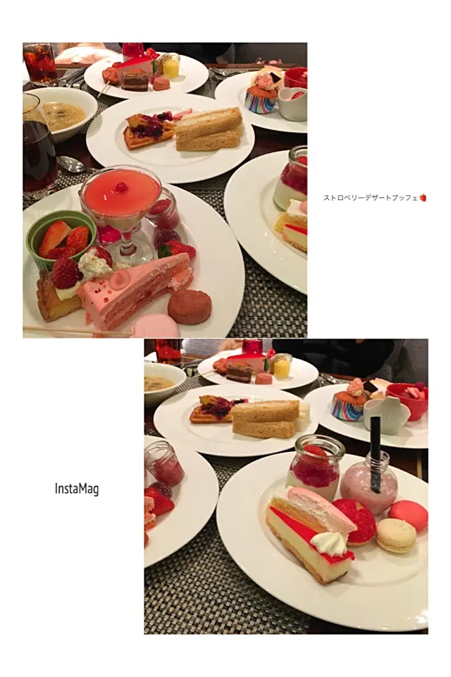 ホテルヒルトンの🍓ストロベリーデザートブッフェ🍓|みゅうさん