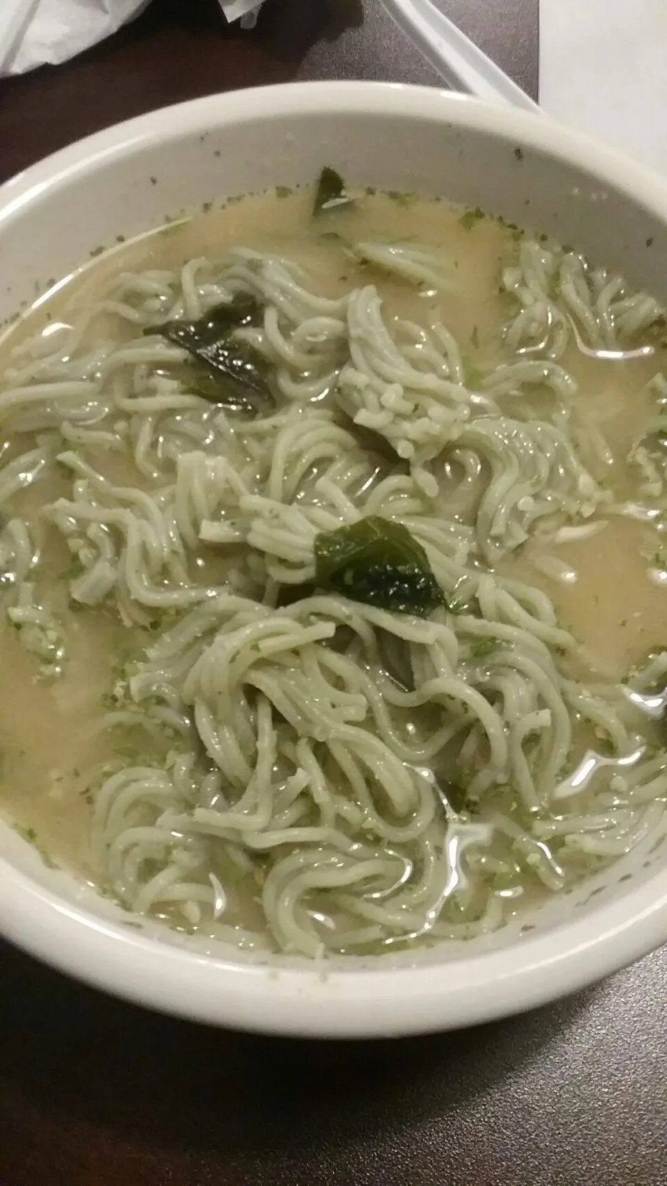 vegan miso soup with jade pearl noodles.|Polly Gelfusoさん