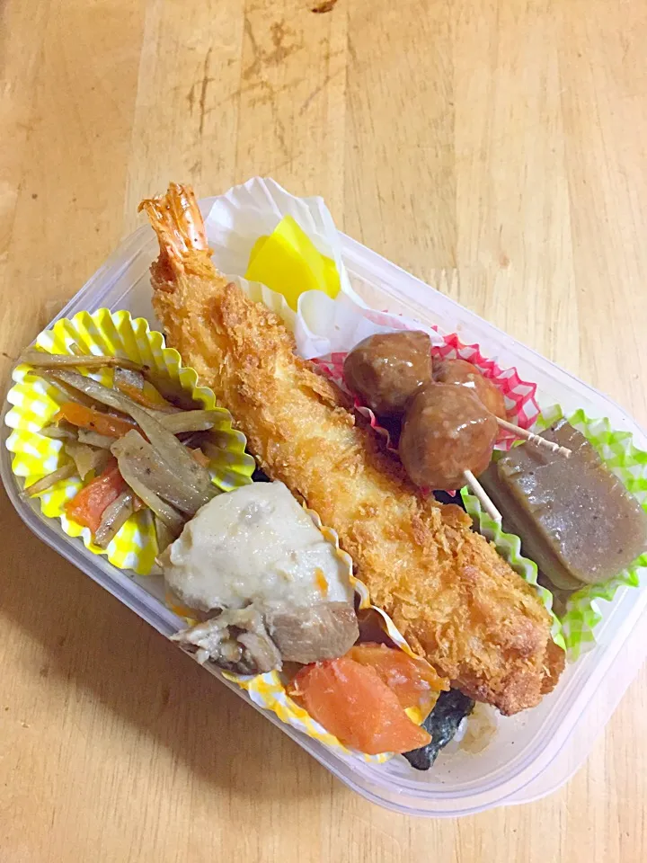 のり弁海老フライ弁当🍤|Nobuさん