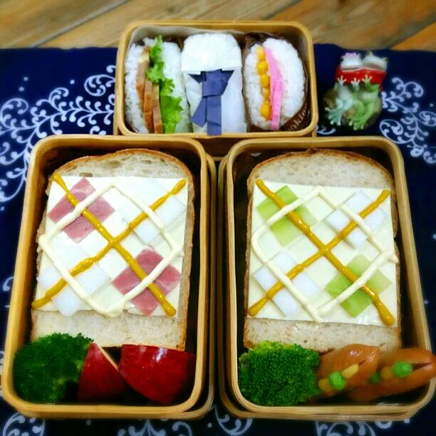 Snapdishの料理写真:旦那さんと私のお弁当♪|kyujaさん