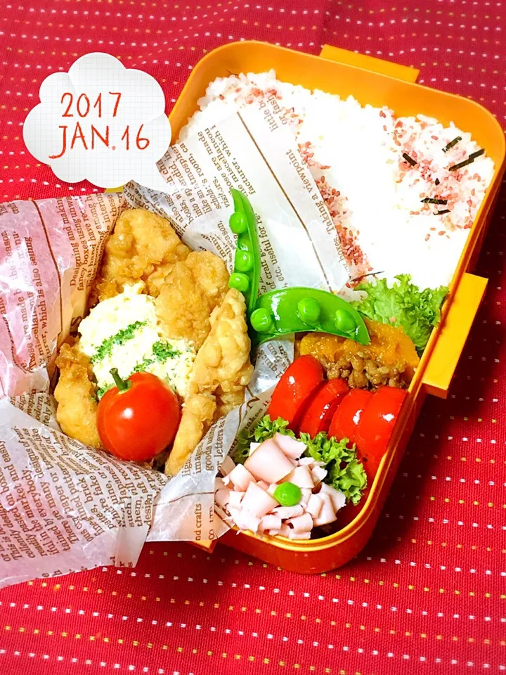 高校生男子のがっつり弁当.ﾟ٩(๑⃙⃘˙ᵕ˙๑⃙⃘)۶:.｡|おざMAMAさん