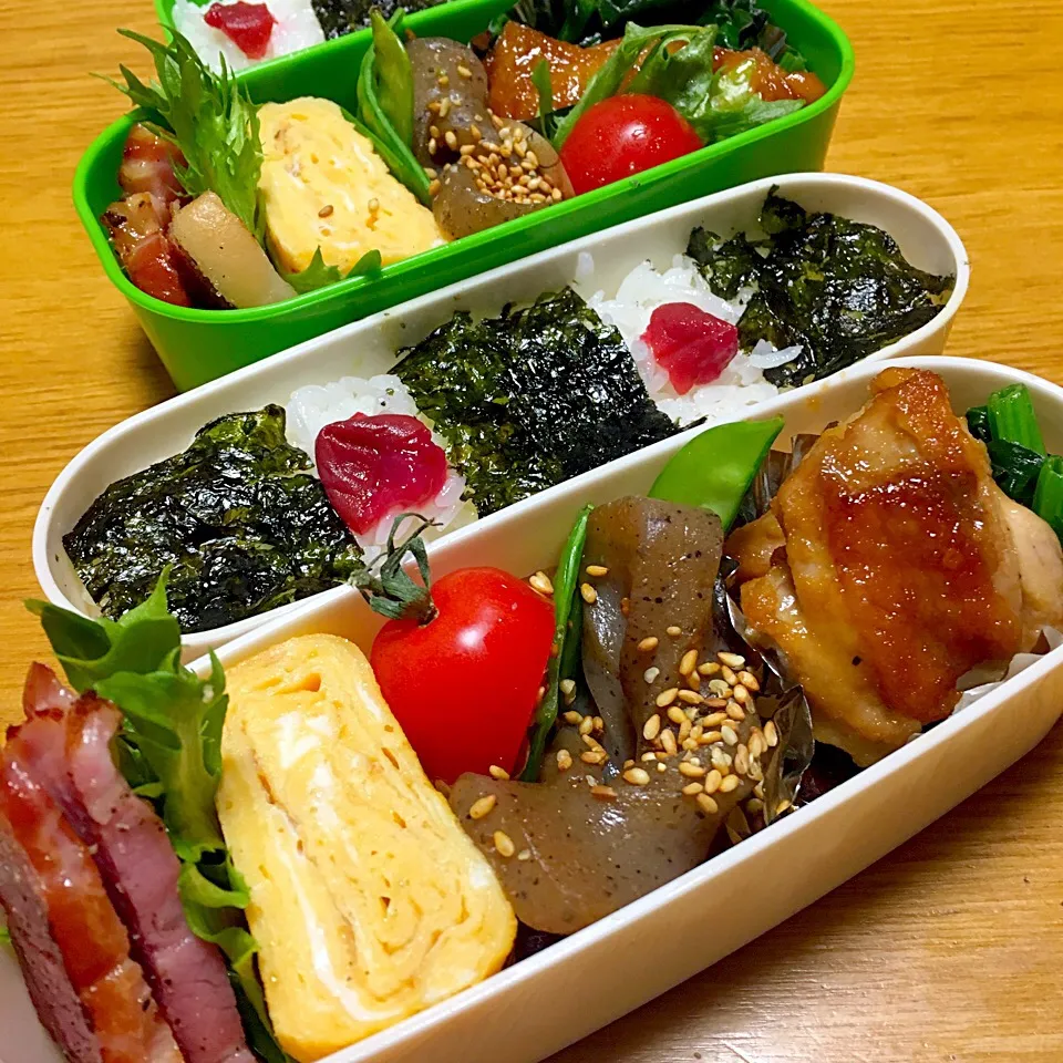 Snapdishの料理写真:今日のお弁当🍱2017.1.16
娘弁😋my弁😋
#お弁当|mayuさん