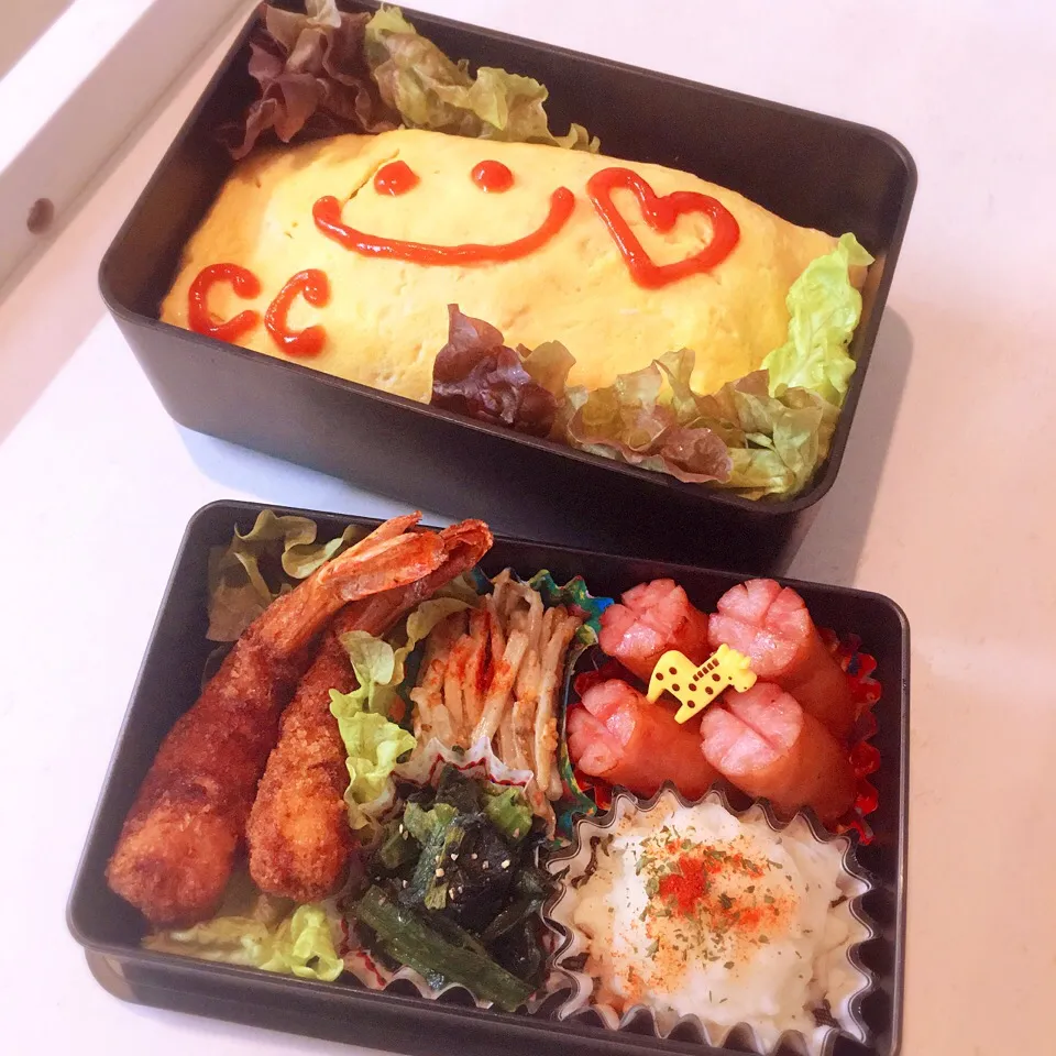 お子様ランチお弁当
オムライス◟̊◞̊ ♡海老フライ|융태지ෆ⃛さん