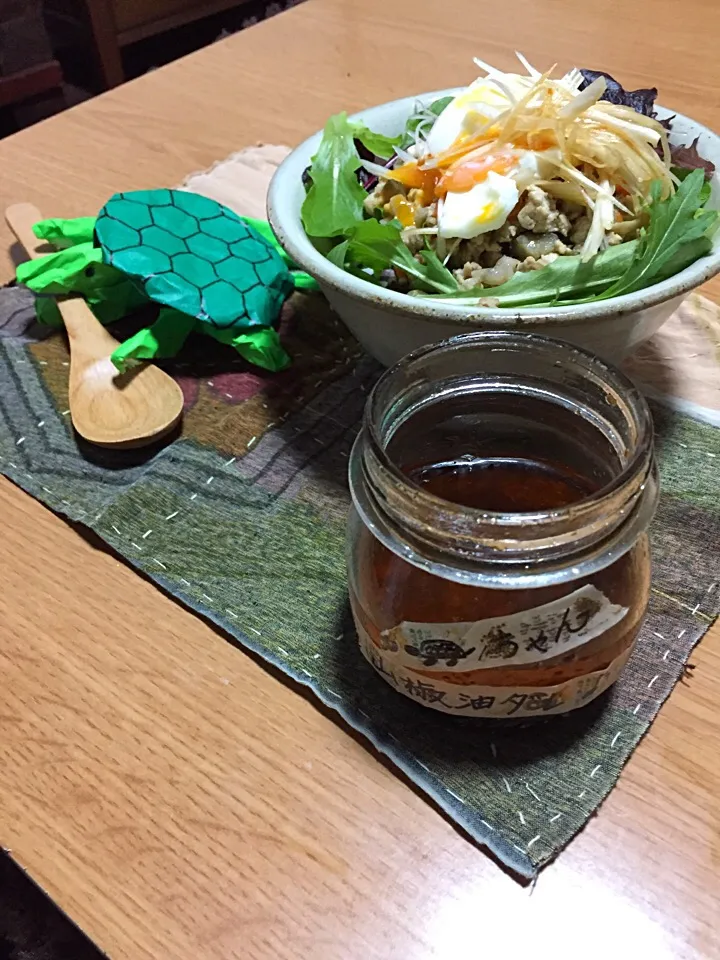 チョッパーちゃ〜ん🐢💕手作りの山椒油ダレo(^▽^)o👍400投稿おめでとう〜🎉✨|ボンバーさん