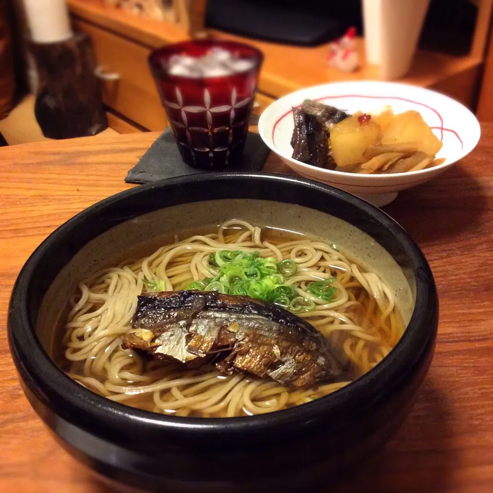 Snapdishの料理写真:にしん蕎麦、身欠きにしんと大根の煮物  2017.1.15|キラ姫さん