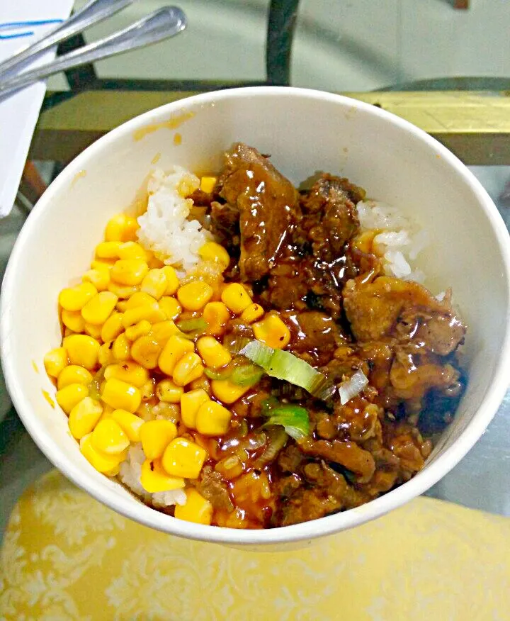 Garlic beef rice|Mariano Ngさん