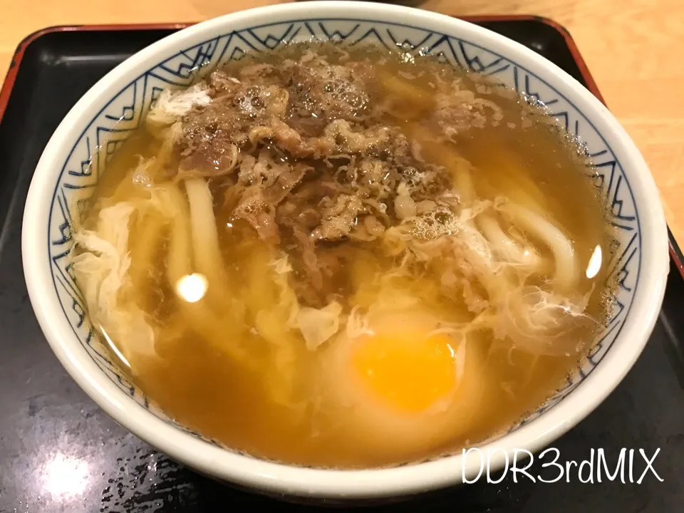 手打ちうどん どんどん 山口井筒屋店で肉玉うどん|ddr3rdmixさん