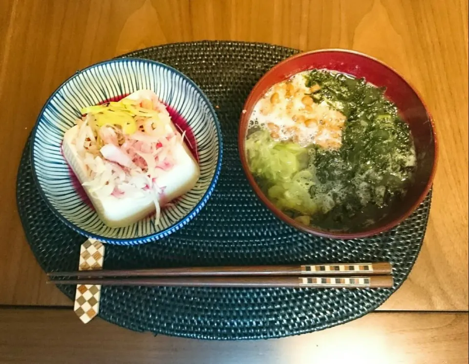 Snapdishの料理写真:蕎麦湯 × 納豆|ゆず( ˘ ³˘)♥さん