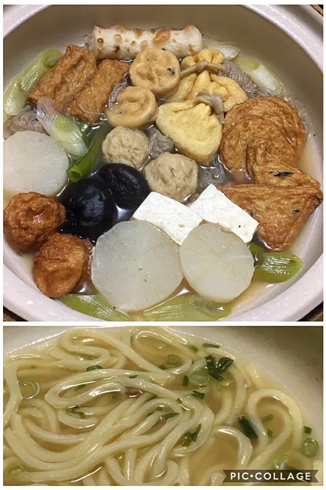 Snapdishの料理写真:おでん と 締めのうどん|こいちさん