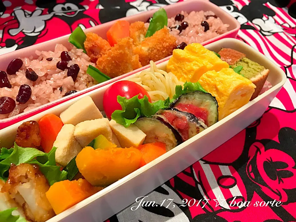 夫弁当☆今日は 娘が詰め役 うまくなってきたね〜笑笑|kaoriさん