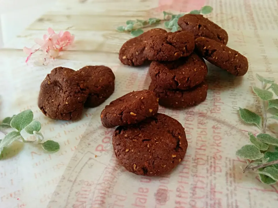 こずえ⑅◡̈*さんが作っていたお料理*
～なかしましほさんの💗 
　　ドロップクッキー🍪 
　　　ココアとマーマレード～|ことり*さん