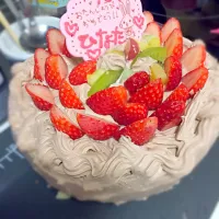 娘の誕生日ケーキ♡|ちぃさん