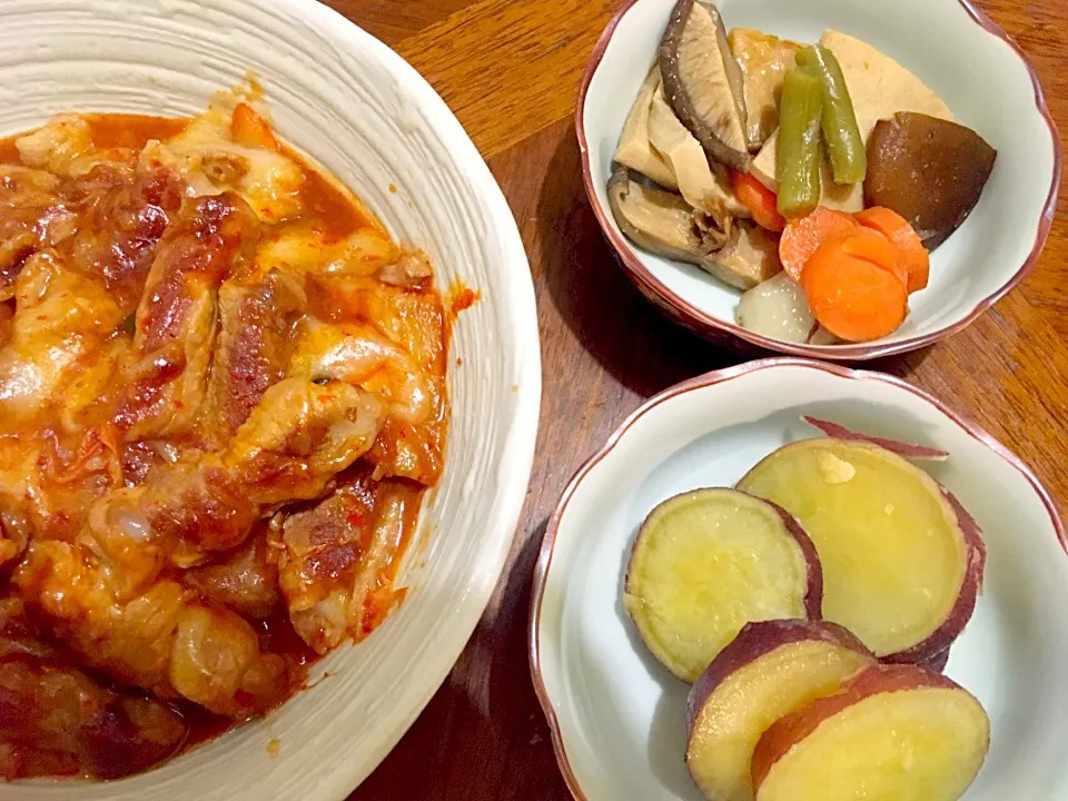 トッポギ風豚肉巻き餅
さつまいもの煮物
高野豆腐の筑前煮|summyさん