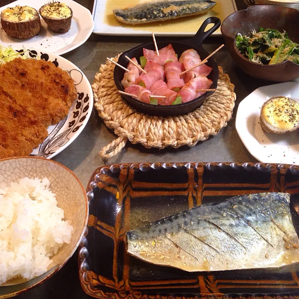 鯖味噌メインの晩ごはん|nao子さん