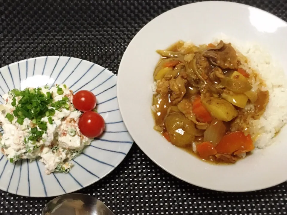 おそば屋さんの和風カレー・豆腐とギリシャヨーグルトでクリームチーズみたいなやつ|美也子さん