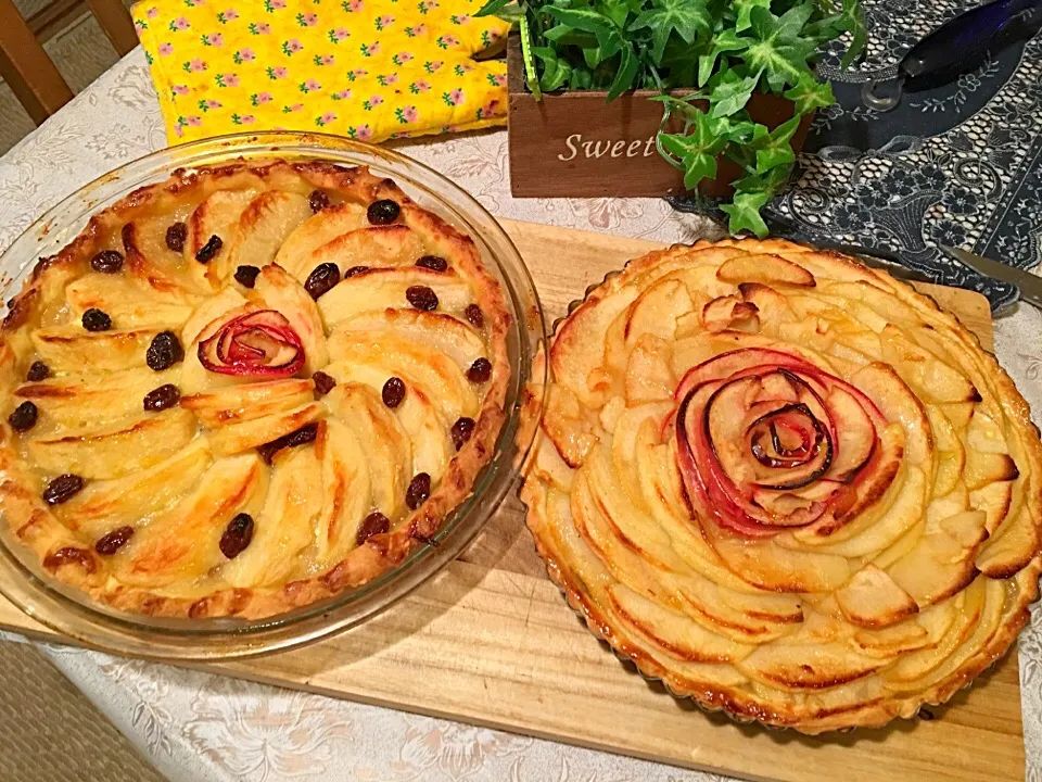 Now it's done "French apple tart " daughters request for the love of child even how sleepy I am ✨🙏✨|Babyluv Cabrera Ocampoさん