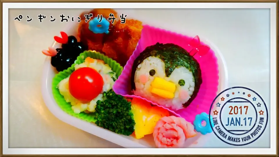 ペンギンおにぎり弁当🐧|ゆうさん